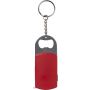 Fém üvegnyitó kulcskarikával, piros