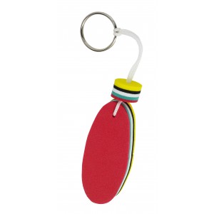 Ovális lebegő habszivacs kulcstartó , sárga (kulcstartó)