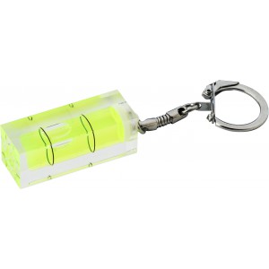 Vízszintmérő kulcstartó, műanyag, zöld (kulcstartó)