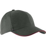 Kup Orlando 6 paneles sapka, Dark Grey/Yellow, U (KP011DG/YE-U)