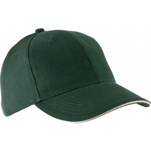 Kup Orlando 6 paneles sapka, Forest Green/Beige (sapka)