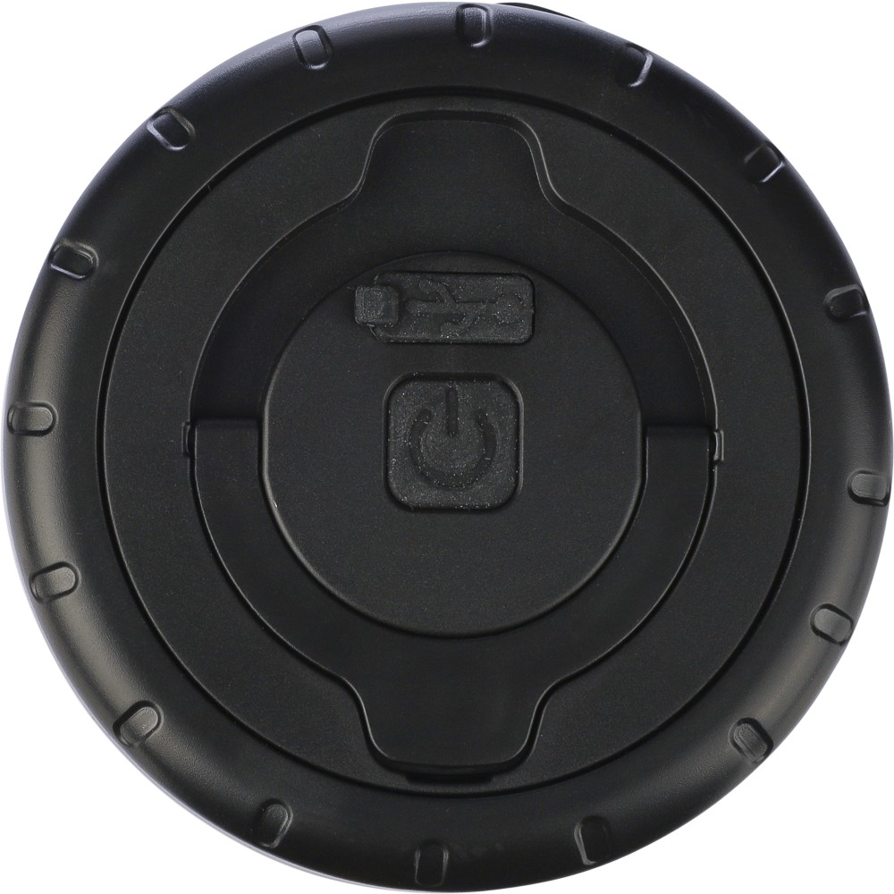 ABS kempinglámpa fényfüzérrel, fekete (lámpa)