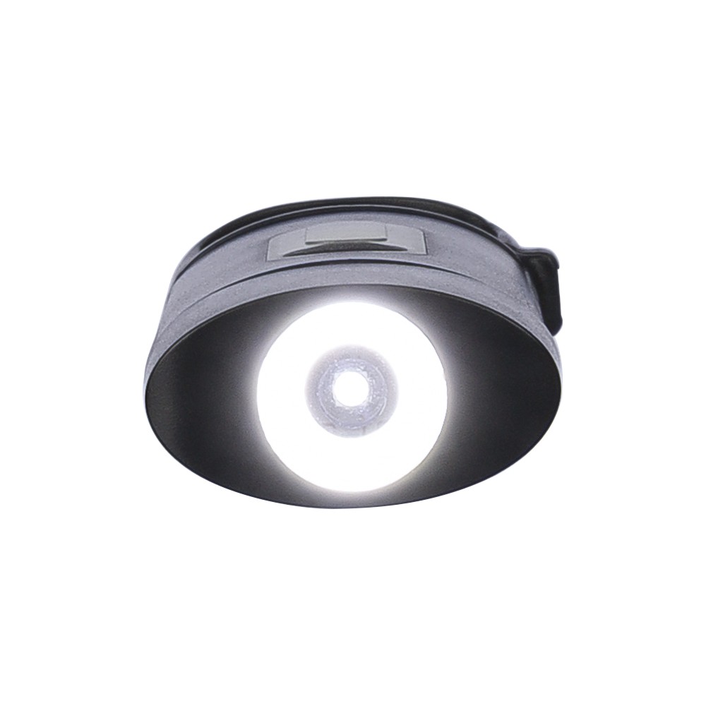 Mini elemlámpa , újrahasznosított ABS, fekete (lámpa)