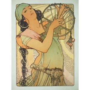 Lemeznaptr Alphonse Mucha 2024, 30  30 cm (naptr)