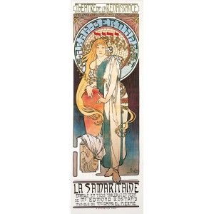 Lemeznaptr Alphonse Mucha 2024, 30  30 cm (naptr)