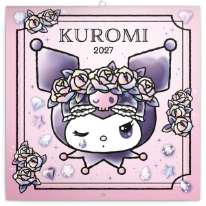 Lemeznapt�r Kuromi 2027, 30 x 30 cm