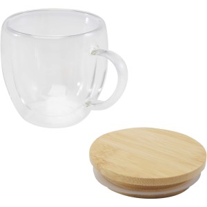 Lenora vegpohr bambusz fedllel, 250 ml, tltsz (bgre)