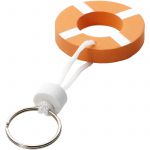 Mentőöv formájú lebegő kulcstartó, PU hab, fehér/narancs (11805600)