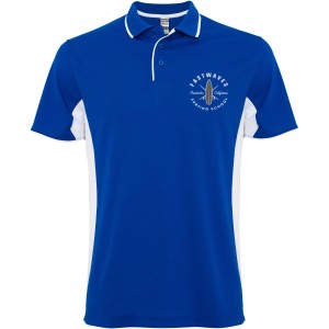 Montmelo rvid ujj uniszex sportpl, royal blue, white (T-shirt, pl, kevertszlas, mszlas)