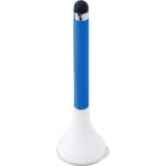 Műanyag golyóstoll monitortisztítóval, kék tollbetéttel, kék (4312-05)