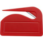 Műanyag levélbontó, piros (4505-08)