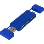Mulan dual USB 2.0 hub, kék (12425153)