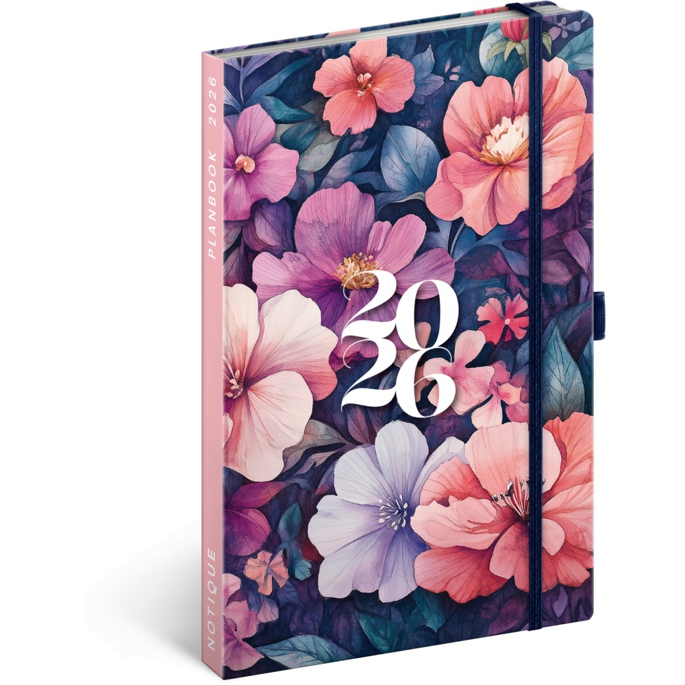 Agenda / notesz Bouquet 2026, 13 x 21 cm (naptár)