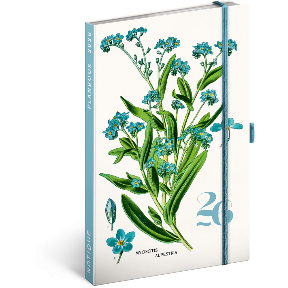 Agenda / notesz Herbarium 2026, 13 x 21 cm (naptár)