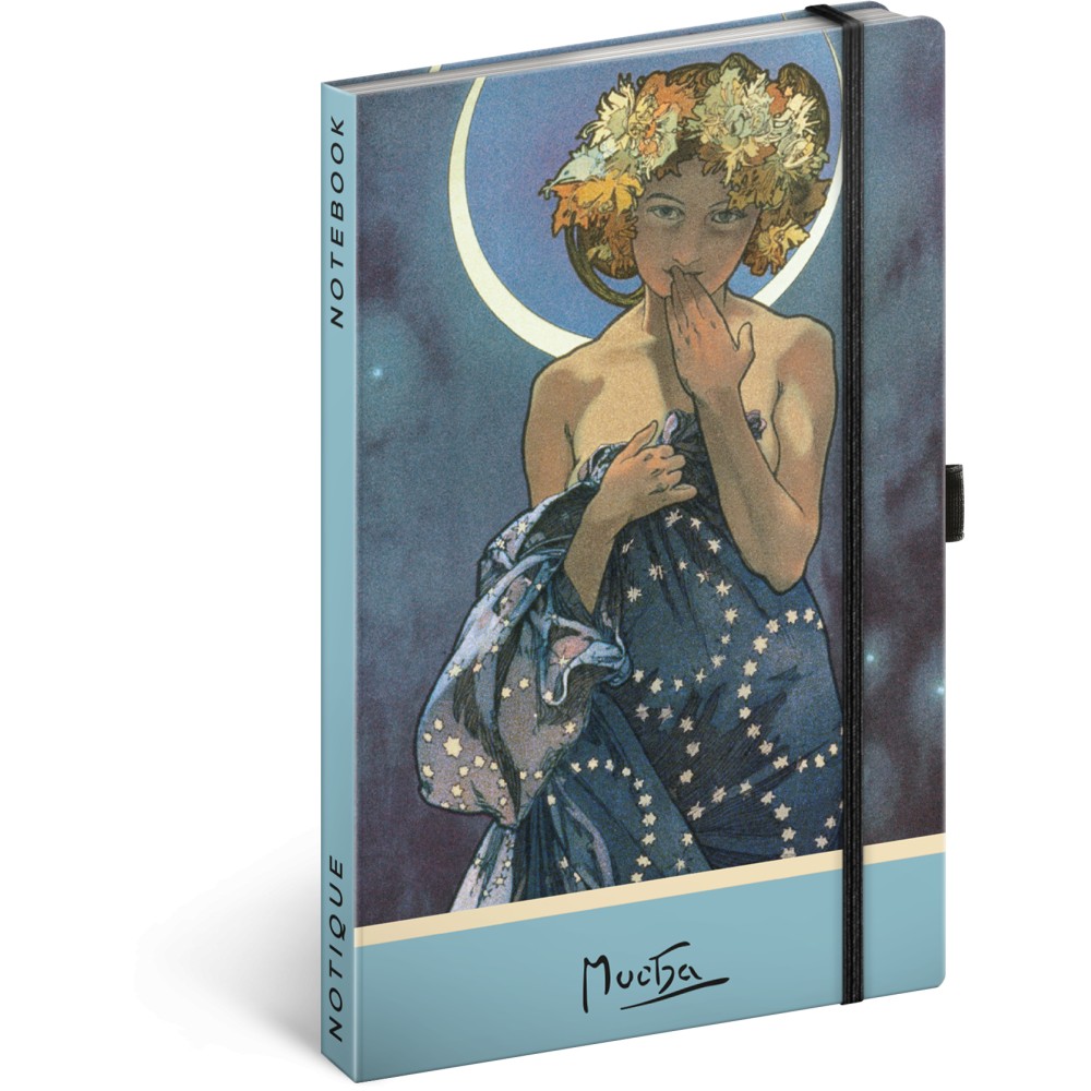 Notesz Alphonse Mucha ? Luna, dotted, 13 x 21 cm (naptár)