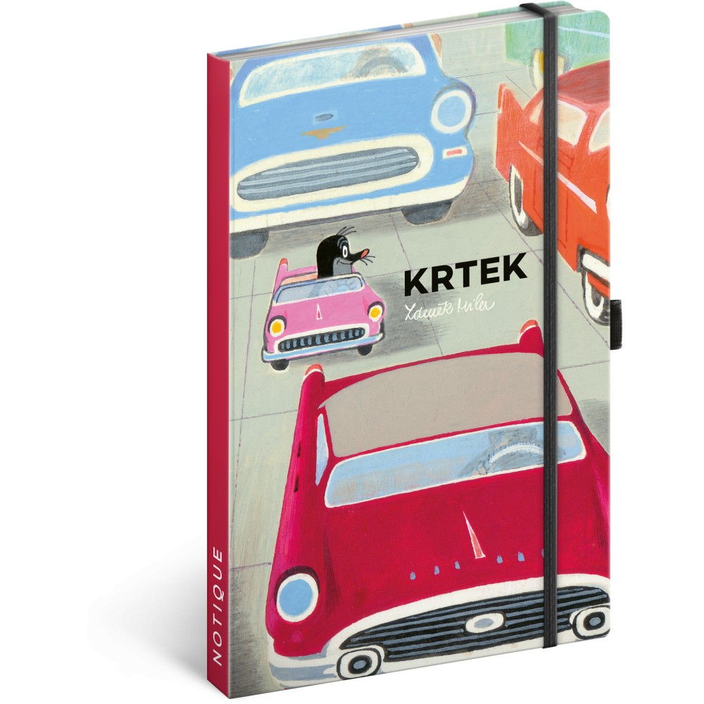 Notesz The Little Mole and the Car, lined, 13 x 21 cm (naptár)