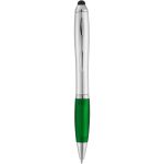 Nash golyóstoll érintővel, fekete tollbetéttel, ezüst/ zöld (10678502)