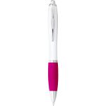 Nash golyóstoll fekete tollbetéttel, fehér/pink (10637107)