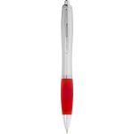 Nash golyóstoll kék tollbetéttel, ezüst/piros (10707703)