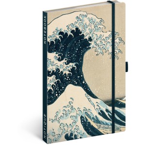 Notesz Katsushika Hokusai, lined, 13 x 21 cm (naptr)