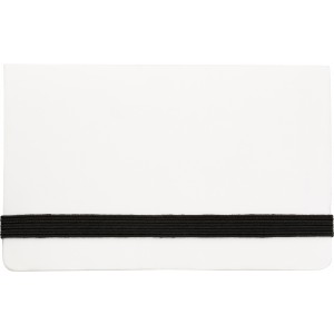 Öntapadó jegyzettömbkészlet névjegytartóval, fehér