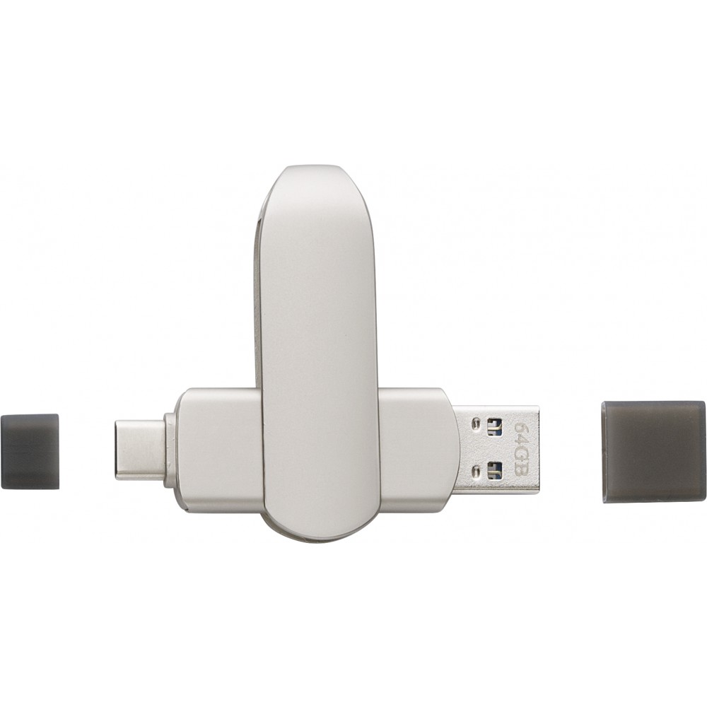 Pendrive 64 GB USB 3.0, ezüst (pendrive)