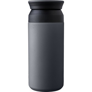Rozsdamentes acél duplafalú bögre, 350 ml, szürke