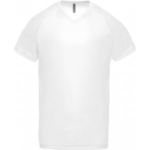 ProAct Frfi V-nyak sportpl, White (T-shirt, pl, kevertszlas, mszlas)