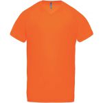 ProAct Férfi V-nyakú sportpóló, Fluorescent Orange (PA476FOR)