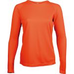 ProAct hosszúujjú női sportpóló, Fluorescent Orange (PA444FOR)