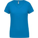 ProAct Női V-nyakú sportpóló, Aqua Blue (PA477AQB)