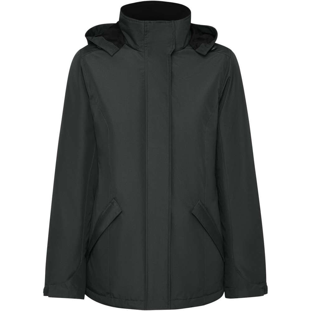 Roly America bélelt női parka, Dark Lead, Woven of 100% Recycled Polyester, Lining, Woven of Recycle