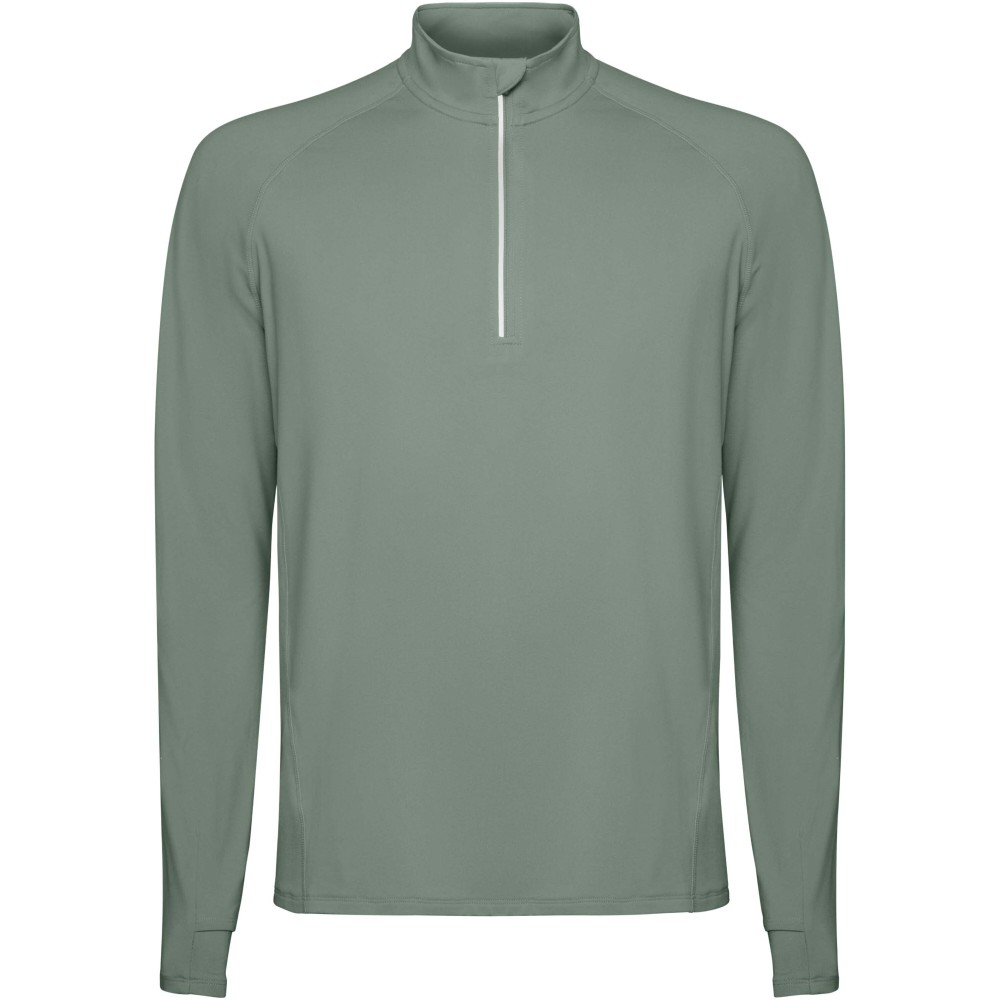 Roly Estambul félcipzáras férfi pulóver, zöld, XL
