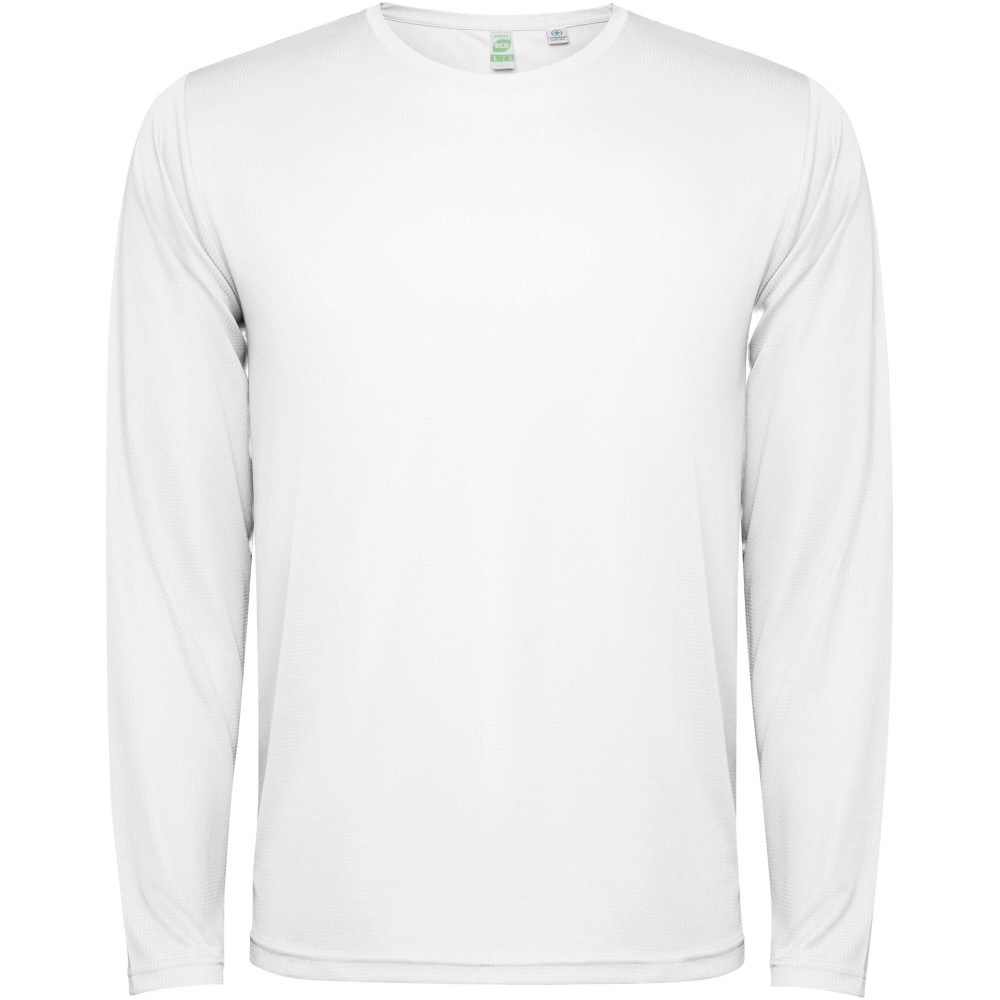 Roly Estoril hosszúujjú unisex póló, fehér, M
