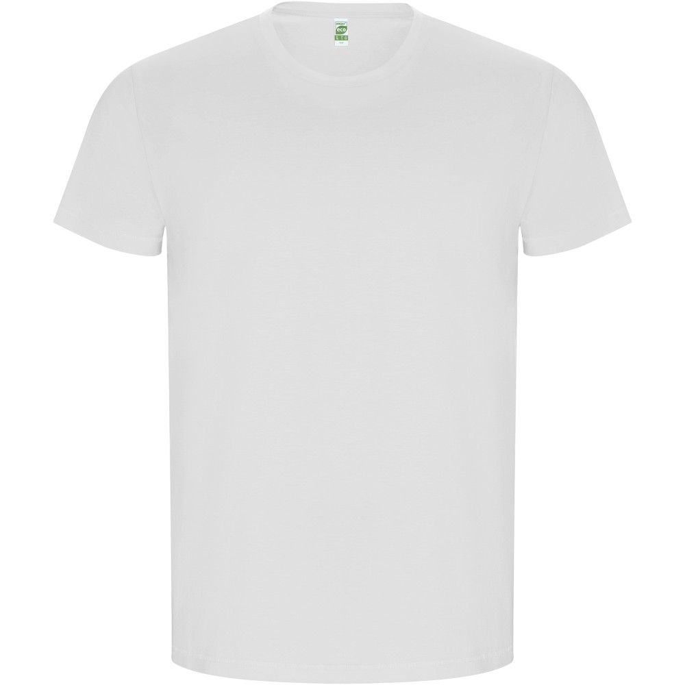 Roly Golden organikus pamut férfi póló, White, S