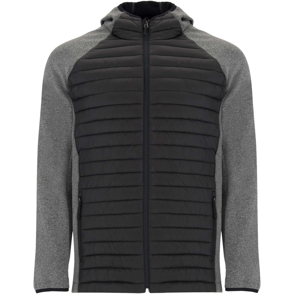 Roly Minsk uniszex hibrid dzseki, Black, Lead, 3XL