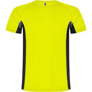 Roly Shanghai r�vid ujj� f�rfi sportp�l�, Fluor Yellow, Black