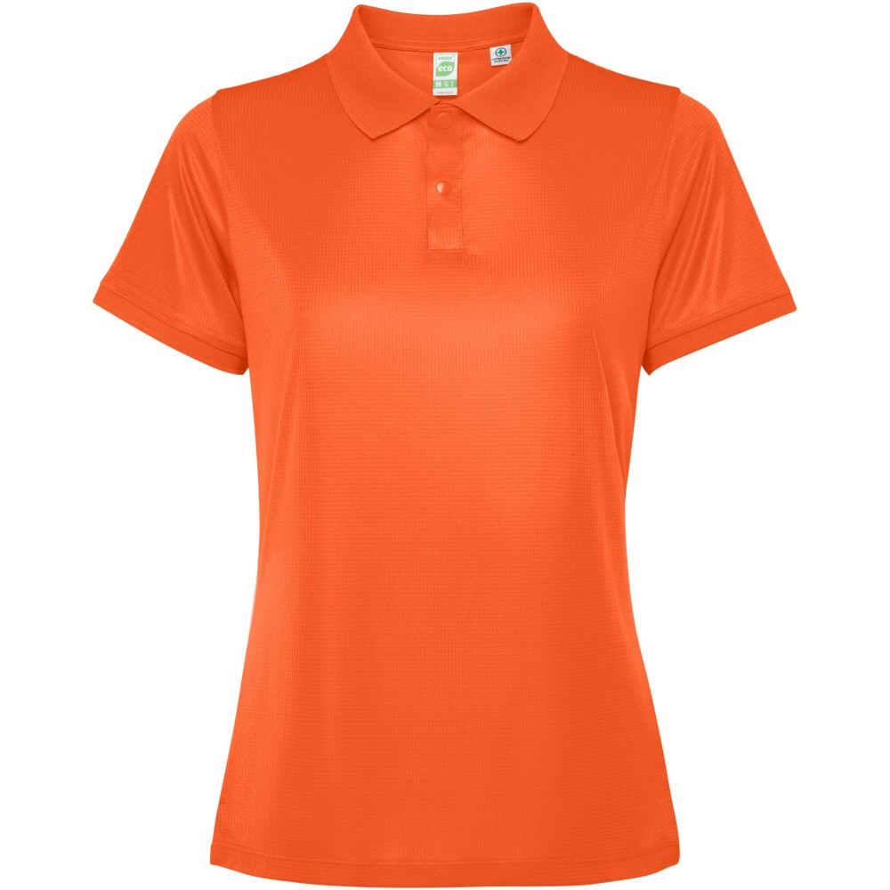 Roly Tormo rövidujjú női póló, Fire orange, Interlock knit of 100% Recycled Polyester, 120 g/m2