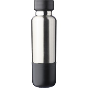 Rozsdamentes acl duplafal palack, 500 ml, fekete