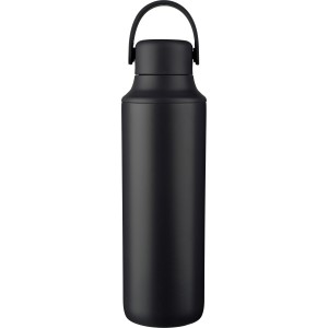 Rozsdamentes acl duplafal palack, 500 ml, fekete