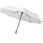 RPET összecsukható esernyő, fehér (10914302)