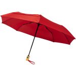 RPET összecsukható esernyő, piros (10914304)