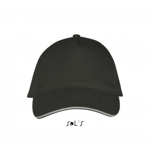 Sols Long Beach 5 paneles sapka, Dark Grey/Light Grey, U (sapka)