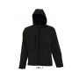 Sols Replay frfi kapucnis softshell dzseki, Black