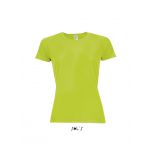 Sols Sporty raglánujjas női póló, Neon Green (SO01159NEG)