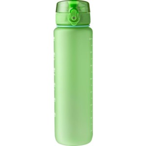 Műanyag sportpalack, 1L, világoszöld