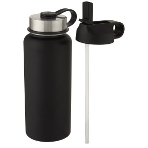 Supra rézvákuumos sportpalack, 1L, fekete