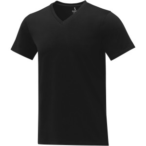 Elevate Somoto V-nyak frfi pl, fekete (T-shirt, pl, 90-100% pamut)
