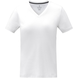 Elevate Somoto V-nyak ni pl, fehr (T-shirt, pl, 90-100% pamut)