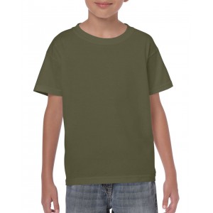 Gildan Heavy gyerekpl, Military Green (T-shirt, pl, 90-100% pamut)